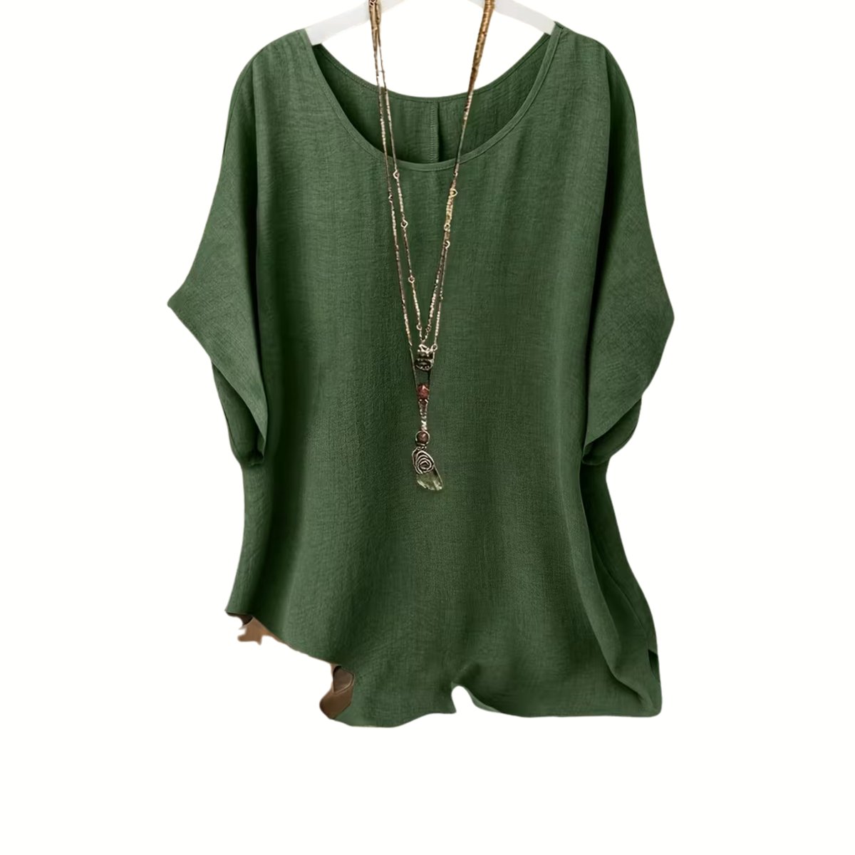 Currero Topje Dames - Top Kleding - Shirt - Blouse - Kort - Volwassen - varen groen