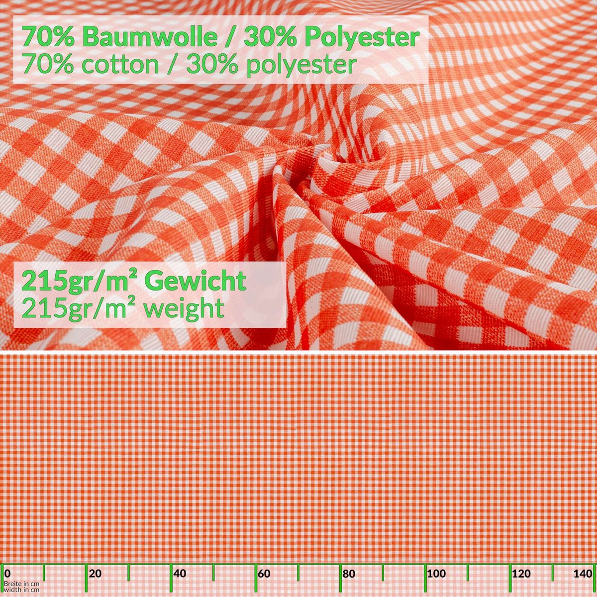 ANRO Tafelkleed Vichy rood 260x140cm Rechte rand Afwasbaar Waterafstotend Binnen & Buiten