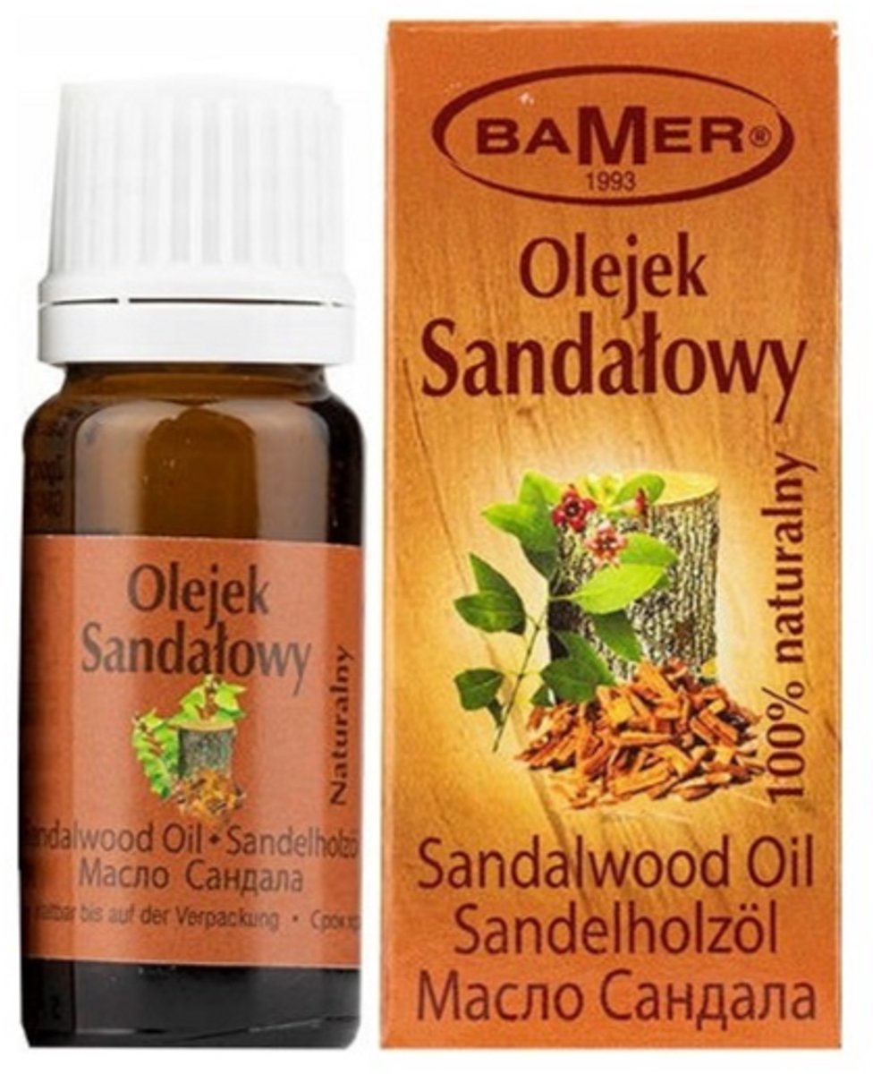 BAMER Sandelhout 7 ml - Etherische Olie - 100% Natuurlijk, Aromatherapie