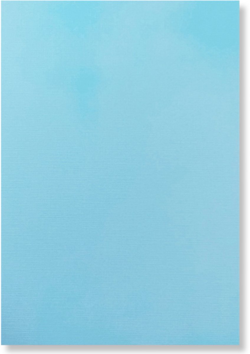 20 Linnen Kaarten papier - A4 - Zachtblauw - Cardstock - 29,7x21cm - 240 grams - Karton