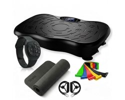 Vitallz Trilplaat Fitness met Horloge - 120 Snelheden, 3 Meter Kabel & Complete Accessoireset - Vibration Plate