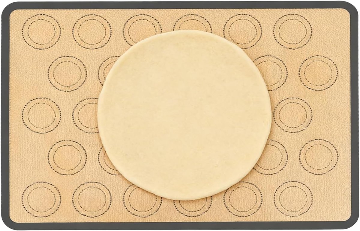 Bakmat Bakplaat voering Bakken en Koken Hittebestendig 43x31 cm Grijs