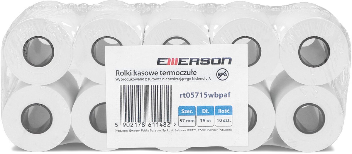 Emerson Serie - Thermische Rol - 57mm x 15m - Zonder Bisfenol A