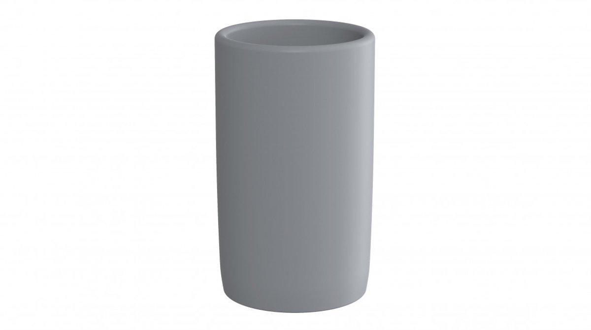 EISL Keramische Beker Mat Lichtgrijs – Elegante Tandenborstelhouder 110 mm