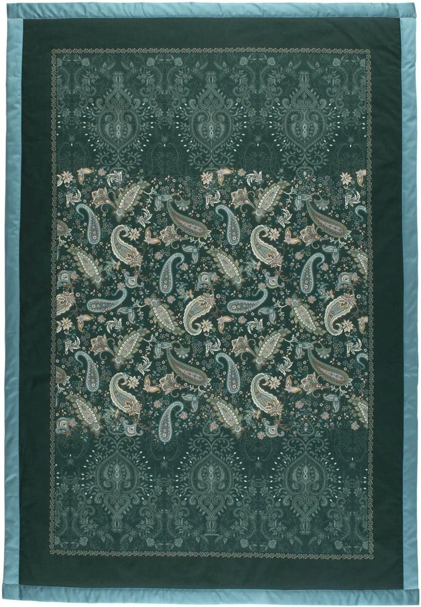 Famanu Plaid van 135 x 190 cm, hoogwaardige katoenen deken met een stijlvol patroon, multifunctioneel voor bank, stoel en bed Transparant