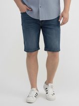 LERROS Denim bermuda van flexibele katoenmix, grote maten , Maat: 42 , Kleur: CLASSIC NAVY , 99% katoen, 1% elastaan