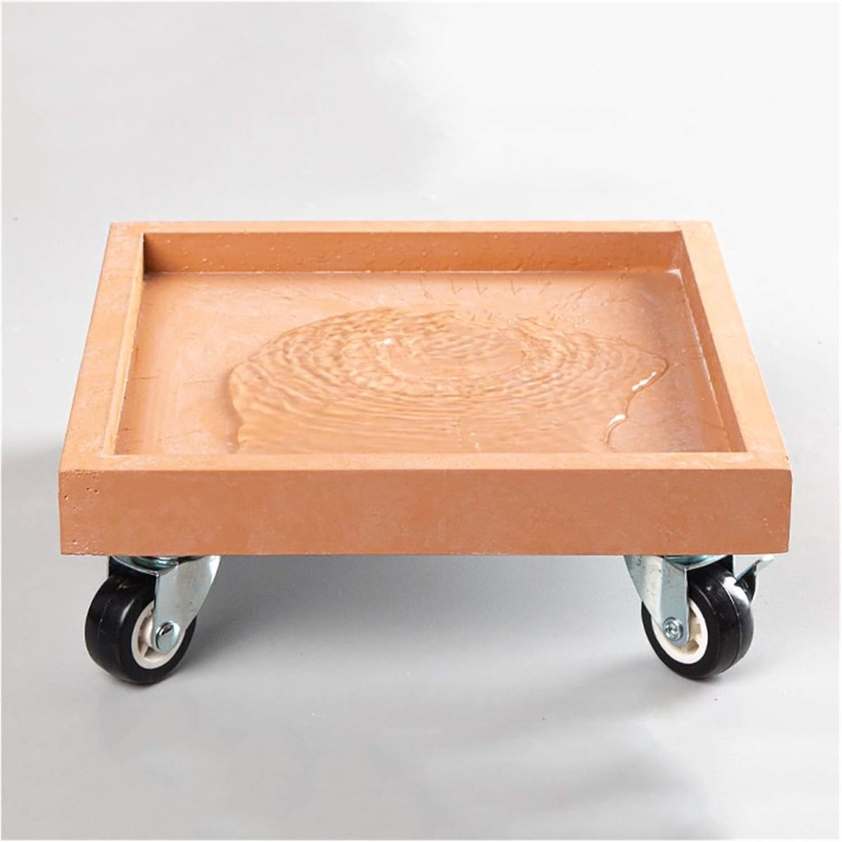 Plant Pot Trolley - Bloempot Verrijder - Planten Verplaatsen - 360 Graden Zwenkwielen - 50 cm - Grijs