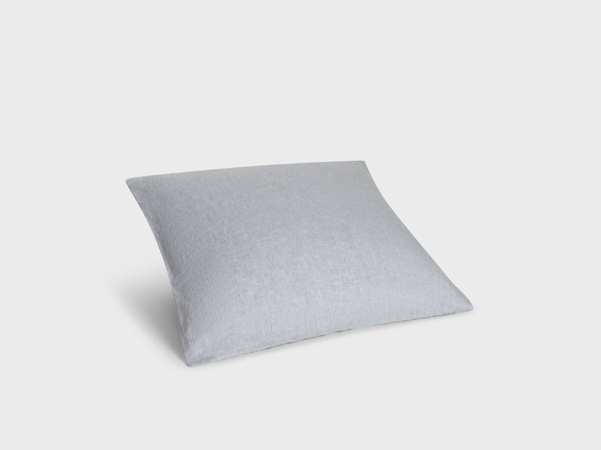 Yumeko kussensloop gewassen linnen blauw chambray 65x65 - Biologisch & ecologisch - 1 stuk