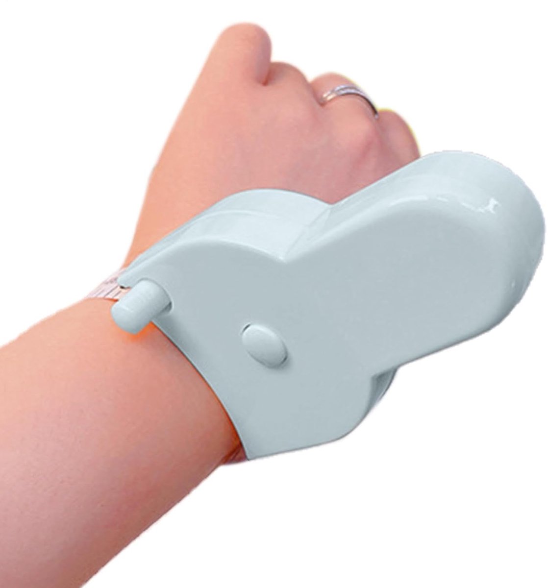 Intrekbaar Meetlint - Taille Liniaal - Kleding Maken - Handige Vergrendeling - 8.7 cm - Blauw