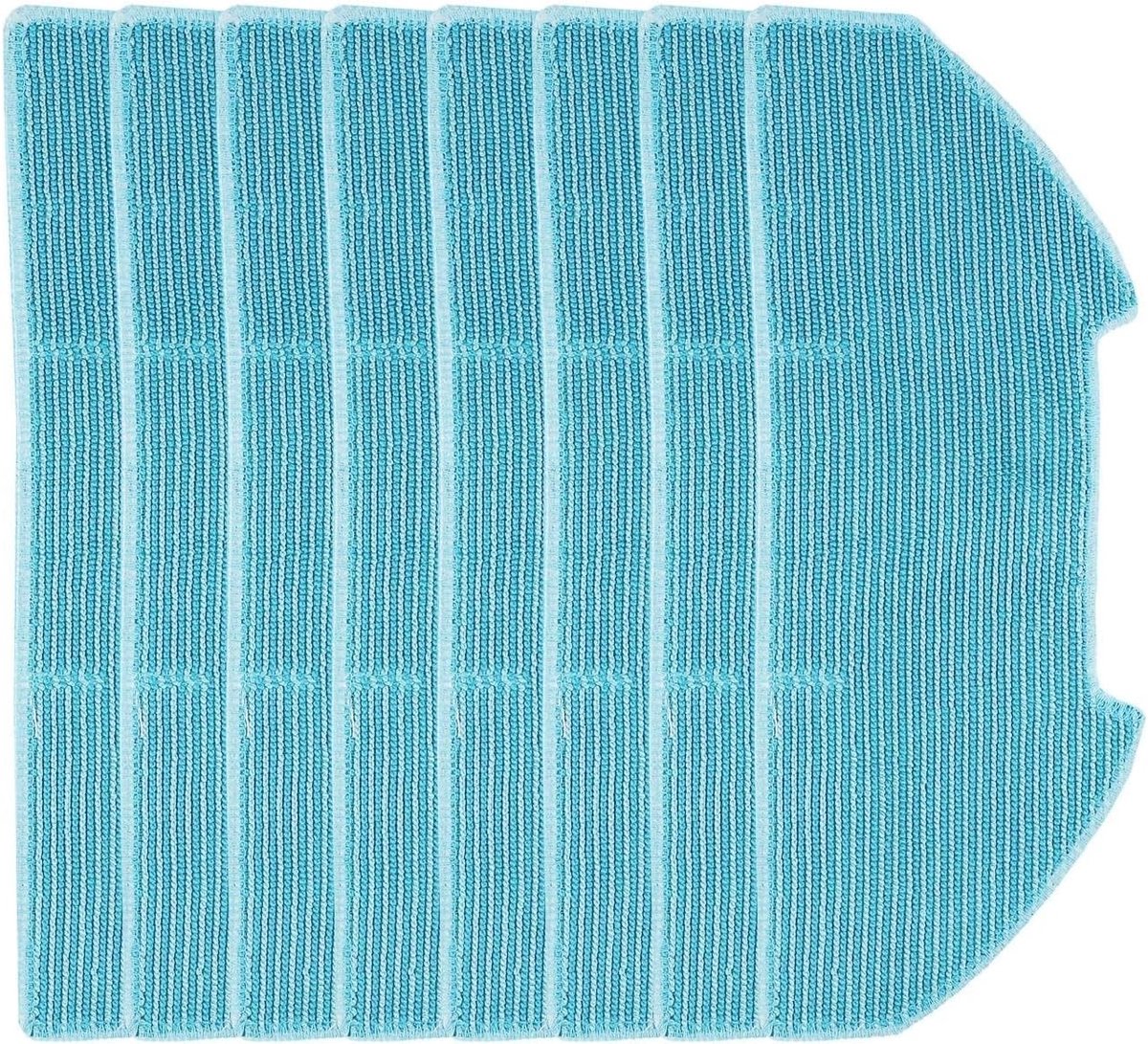 Dweildoeken Set - Vervangende Doeken - Vloeren Schoonmaken - Hoge Kwaliteit Microvezel - 8 Stuks - Blauw