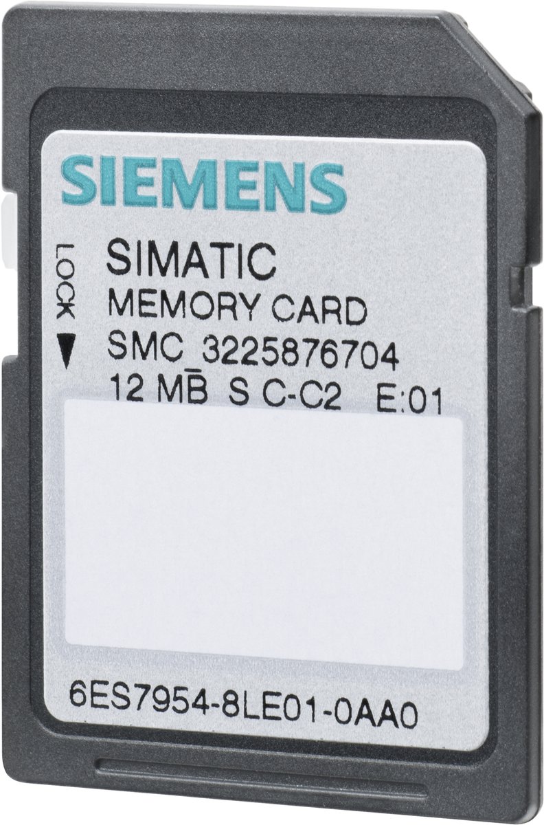 Siemens SIMATIC Memory Card 4MB – 6ES7954-8LC04-0AA0 – PLC Geheugenkaart