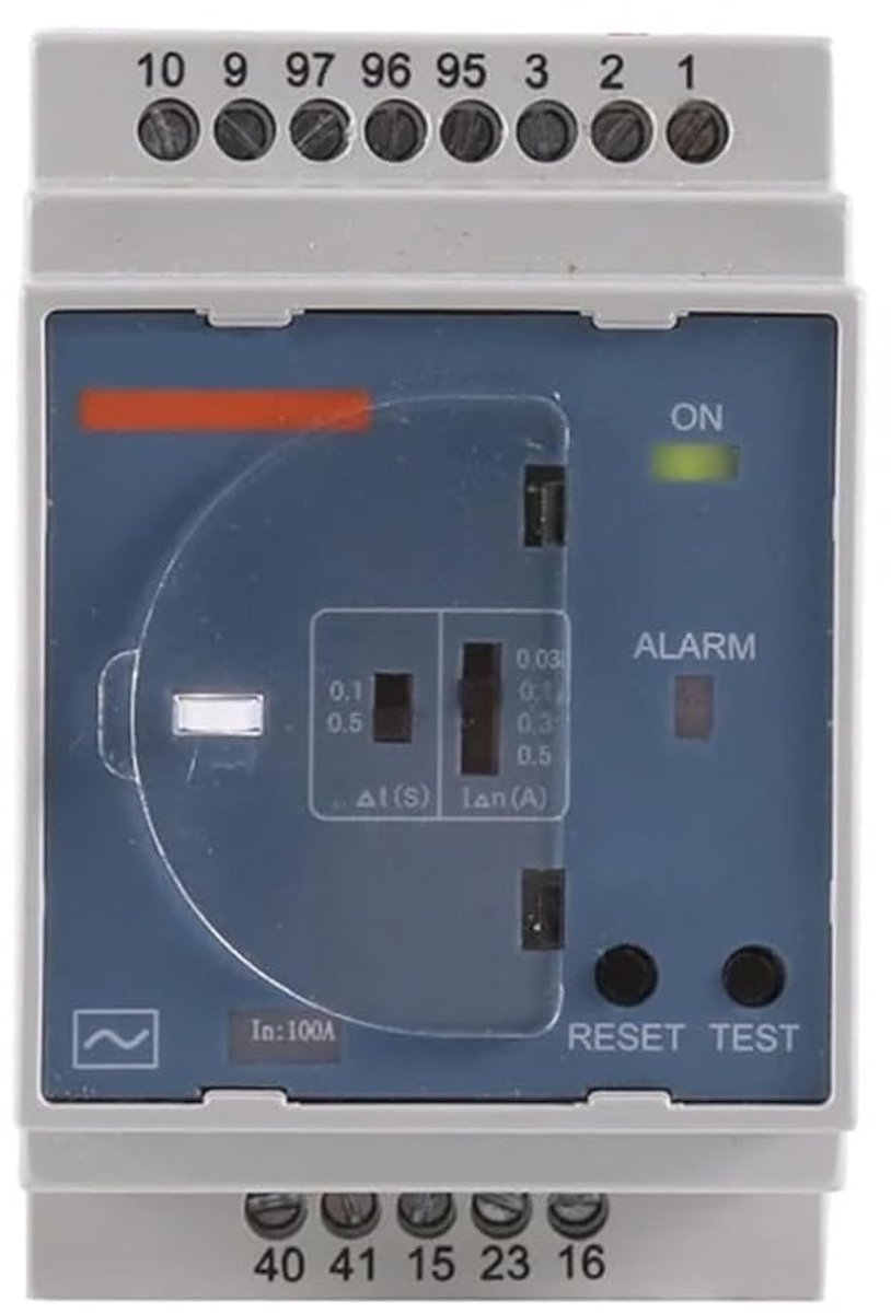Reststroomapparaat - Aardlek relais - Veiligheid installaties - Intelligente sensor - 30 A - Grijs