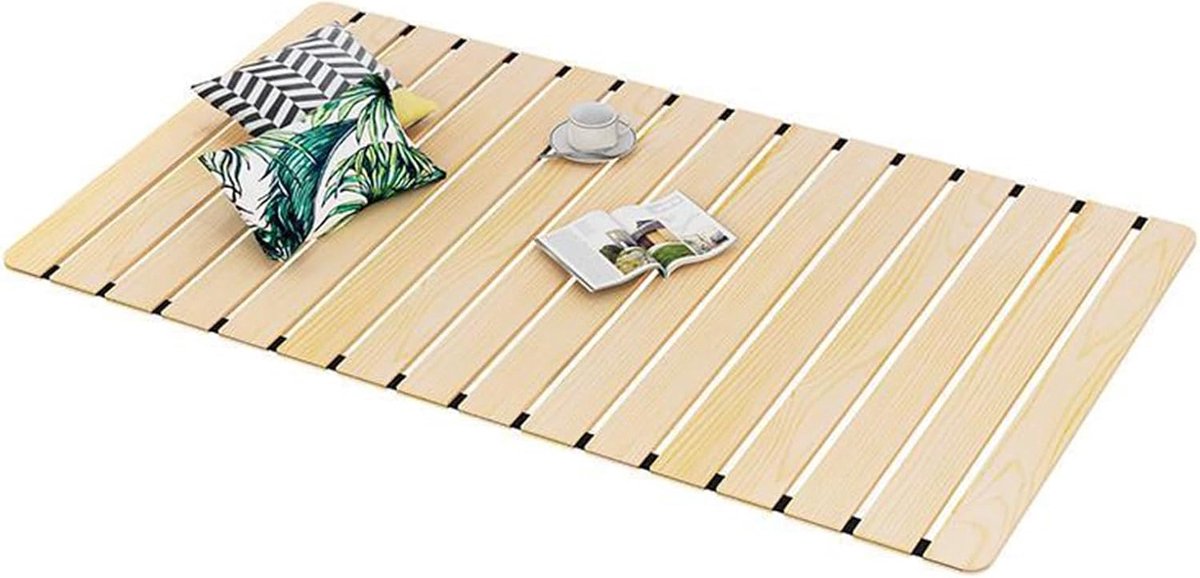 Bedbodem Planken - Houten Latten - Ondersteuning Matras - Inklapbaar Ontwerp - 180x60cm - Natuurlijk Hout