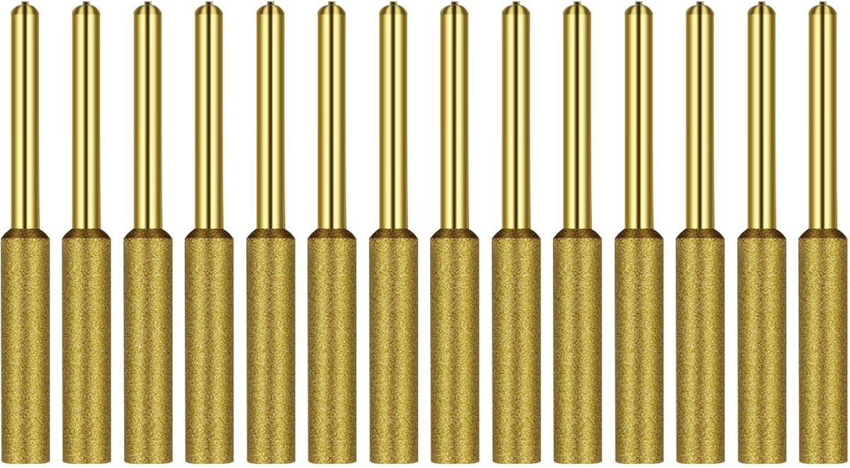 Slijper Kit - Steen Vijlen - Kettingzaag Onderhoud - Duurzame Plating - 12 Maten Inbegrepen - Metaal