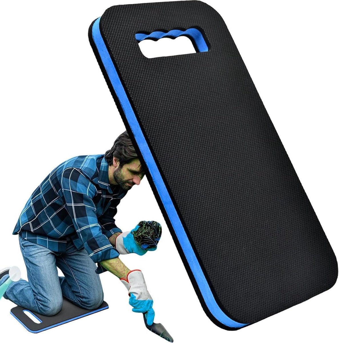 Schuimrubber Kniekussen - Dikke Beschermer - Comfortabel Werken - Antislip Schuim - 45x21x2.5 cm - Willekeurig