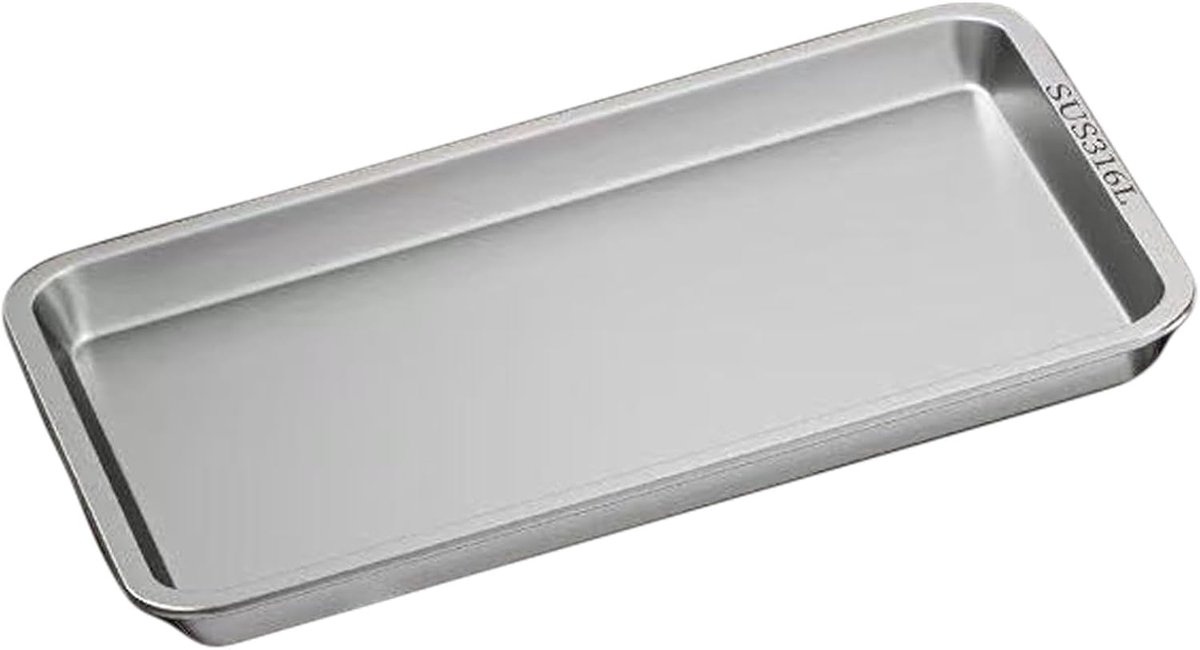 Roestvrijstalen Schaal Lekbak Bakplaat Bakken en Braden Verdikt Materiaal 60x40x2cm Zilverkleurig