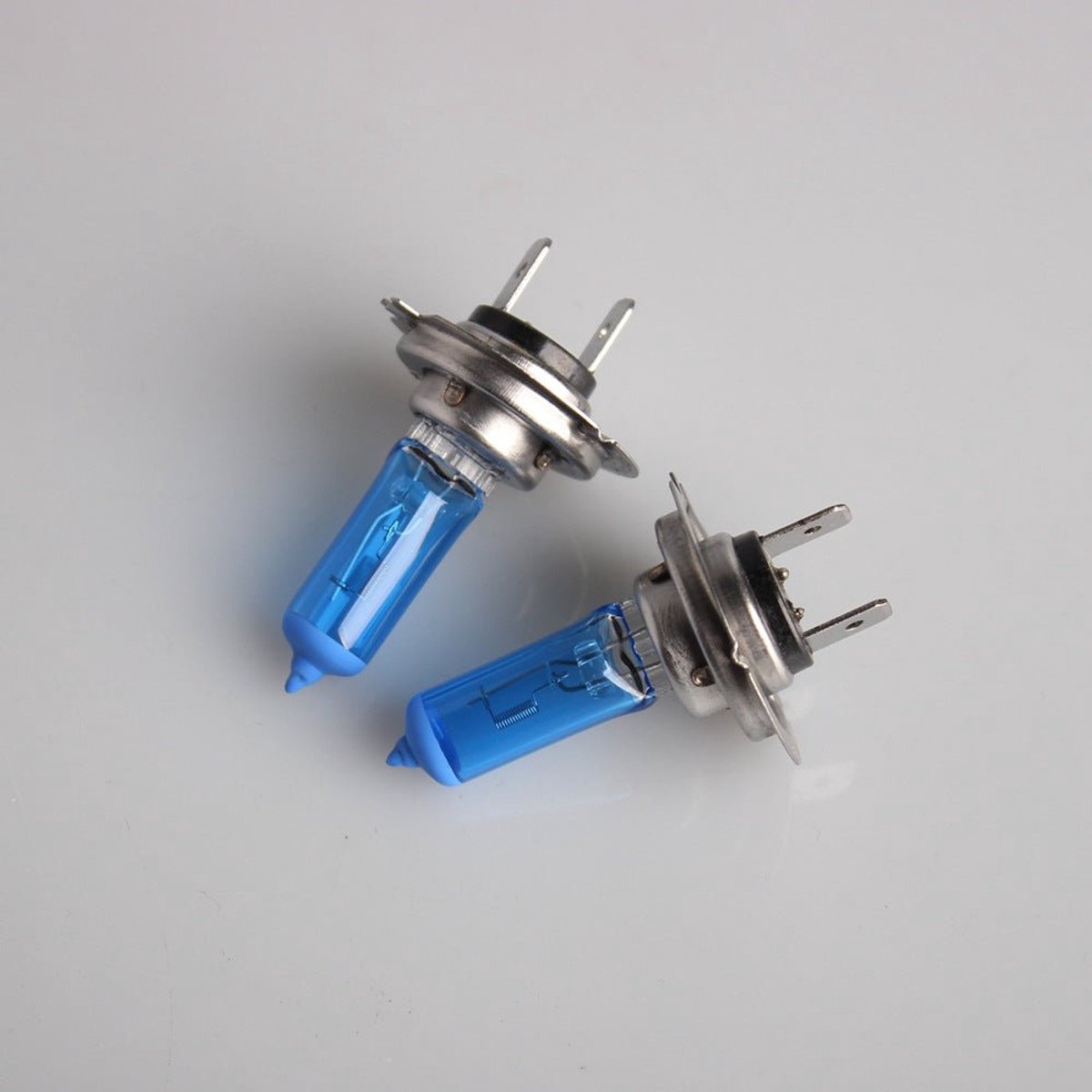 HaloVision Halogeen Koplampen H7 – 12V 3000Lm 5500K Koud Wit – Blauw Glas Super White Dimlicht Grootlicht Halogeenlampen Set van 2 Autolampen – foto 3