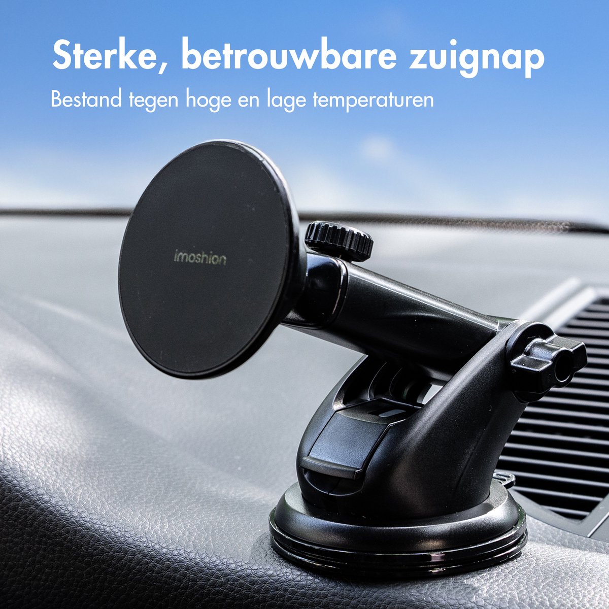 imoshion Telefoonhouder Auto Magnetisch - Geschikt voor MagSafe - Krachtige Zuignap voor Dashboard / Raam - GSM houder – foto 4
