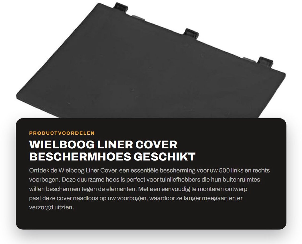Dailygoods- Wielboog Liner Cover - Perfecte Pasvorm - Links/Rechts Voorbogen - 500 Model - Auto Accessoire - Schokbestendig Materiaal - Wielboogvoering