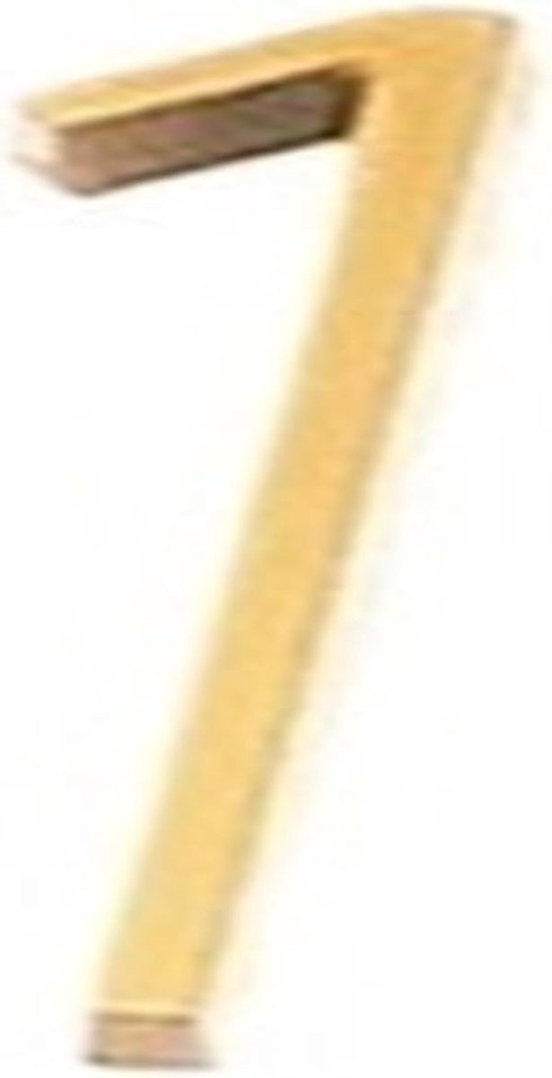 Huisnummer - Zinken cijfer - Adres Aanduiding - Drijvend ontwerp - 125 mm hoogte - Goud