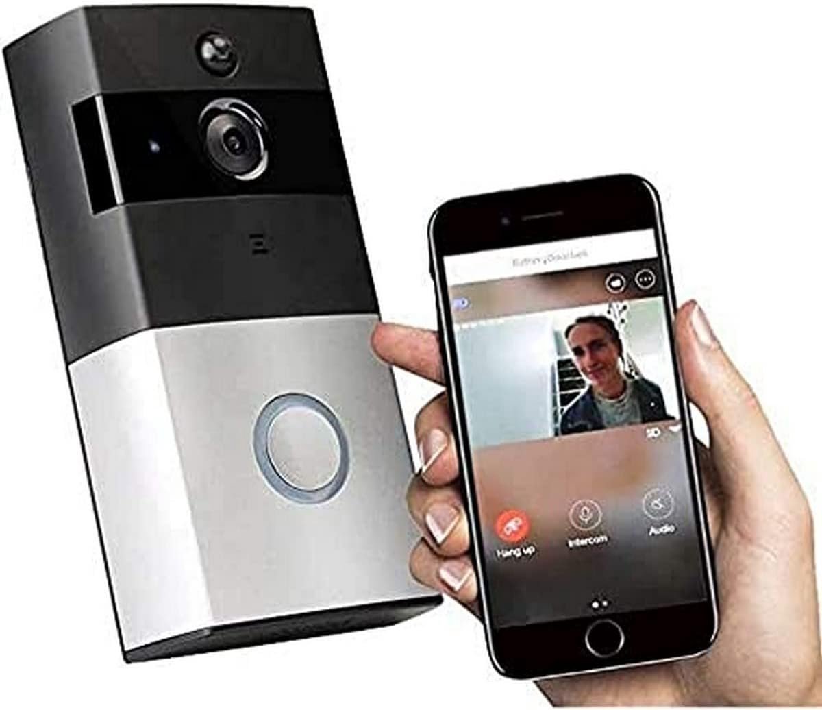Video Deurbel - Slimme Camera - Huis Beveiligen - Tweeweg Gesprek - IP33 Waterdicht - Zwart