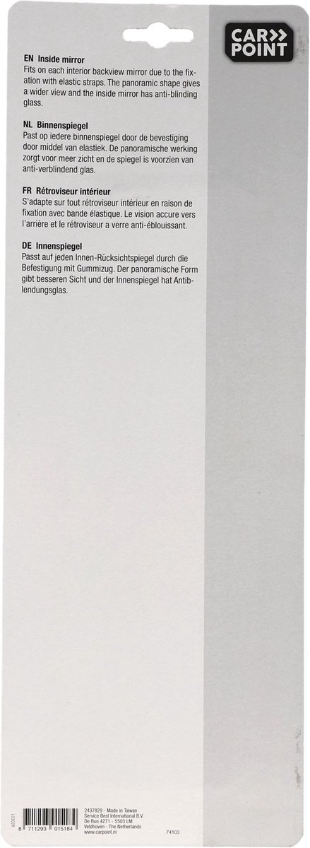 Binnen Spiegel Auto – Universeel – Anti Verblinding – Overzet Spiegel – Extra Breed Zicht – Eenvoudige Montage