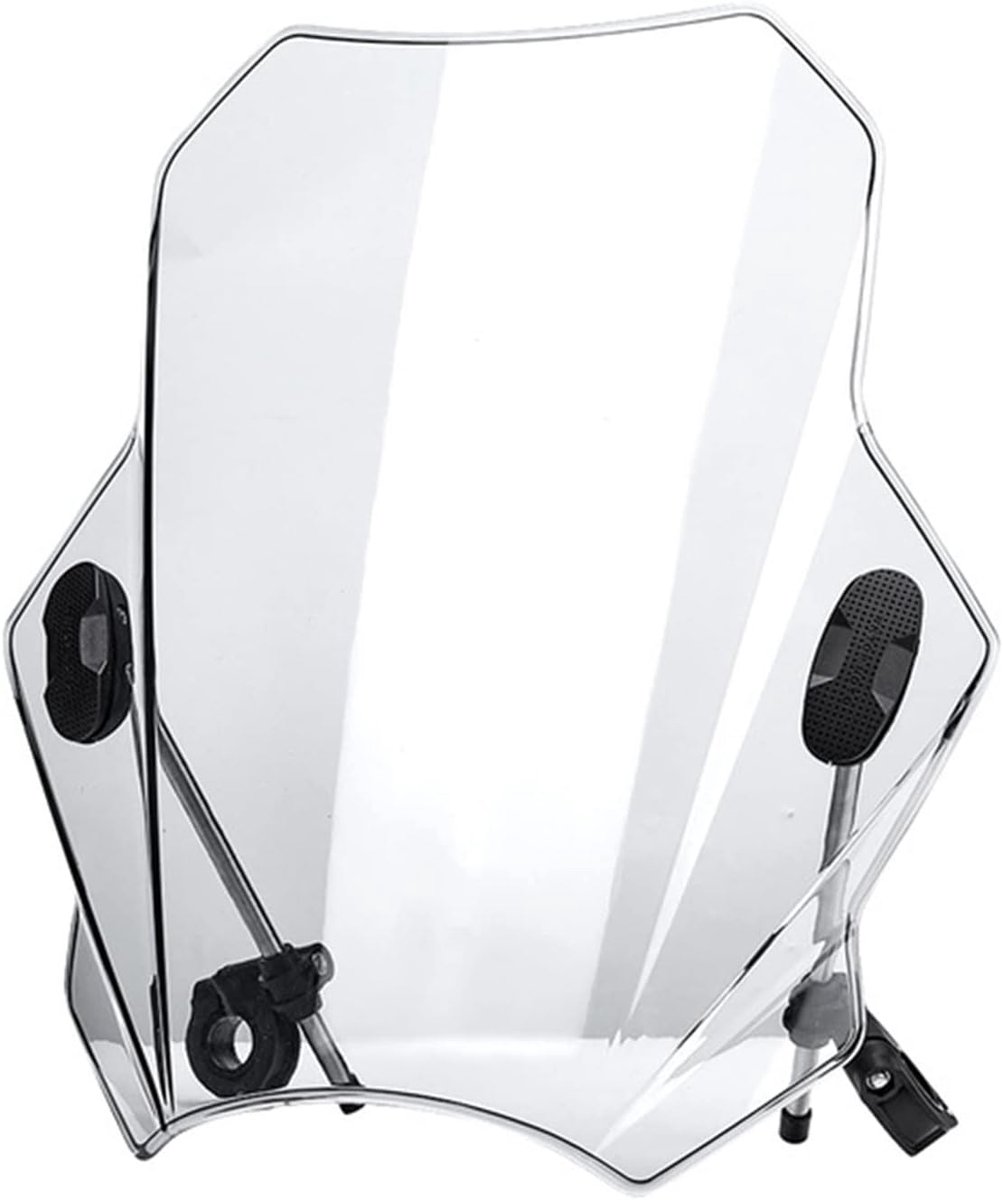 Motorfiets Windscherm - Lucht Deflector - Comfortabel Rijden - Universele Pasvorm - 500 g - Transparant