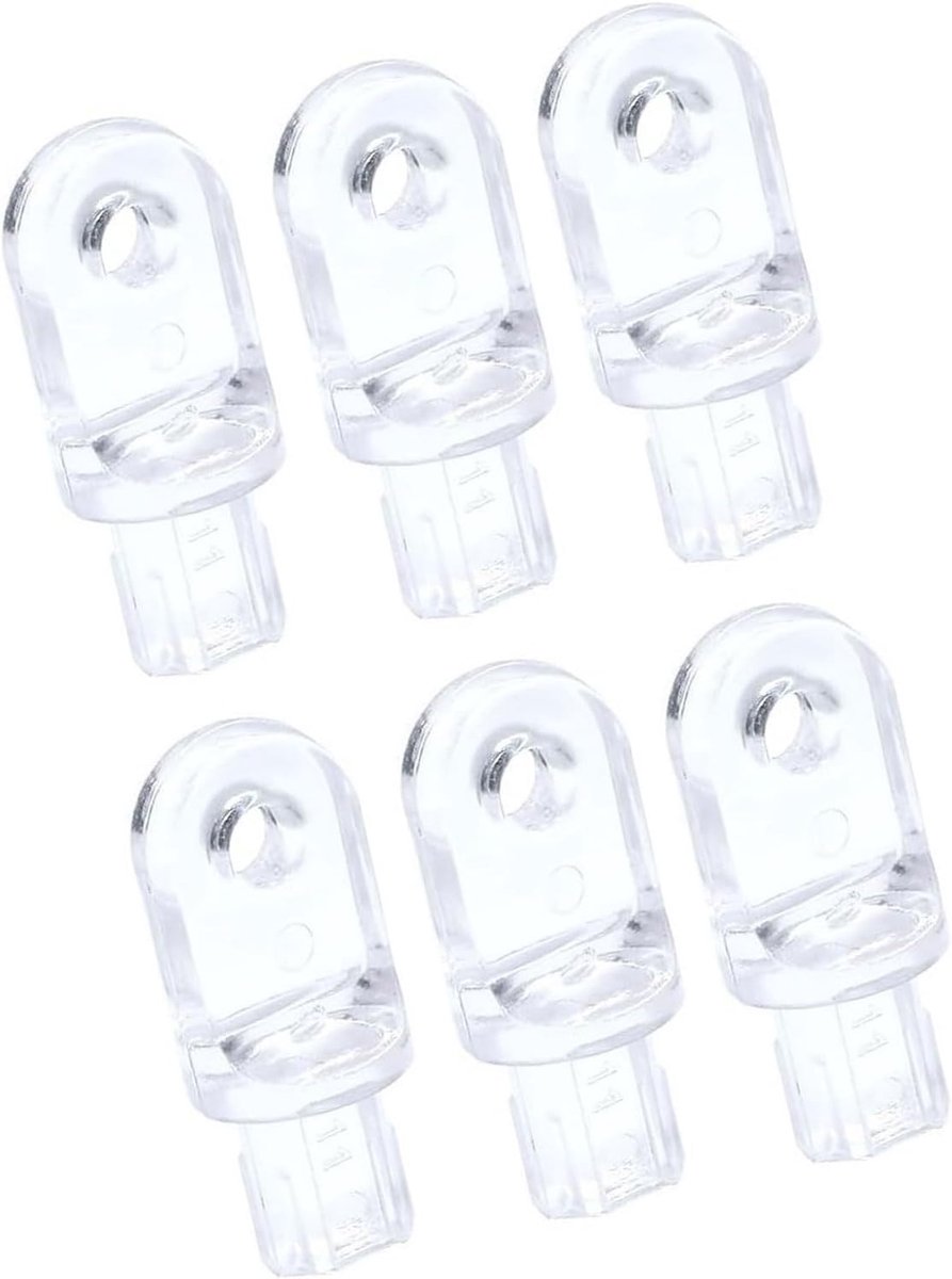 Blind Reparatie Set - Jaloezie Onderdelen - Raambekleding Herstellen - Lichtgewicht Materiaal - 6 Stuks - Transparant