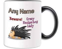 Gepersonaliseerde Mok - Uniek Cadeau - Koffie Drinken - Eigen Ontwerp Mogelijk - 11 Ounces - Zwart