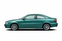 Groene Volvo C70 cabriolet uit 1998-2005.