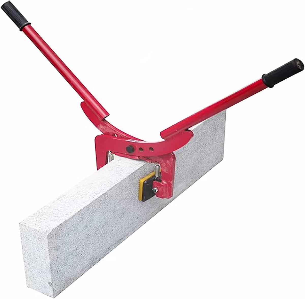Steen Opheffende Klem - Blokklem Hefgereedschap - Materiaal Verplaatsen - Zelfaanscherpend Ontwerp - 30cm Opening 325kg - Rood