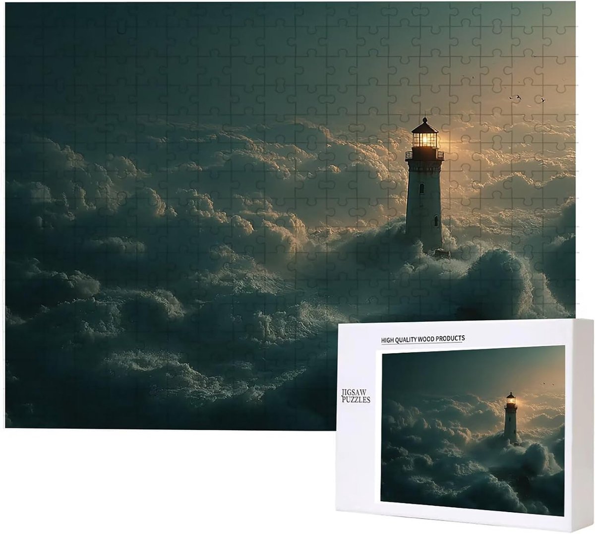 Puzzel Volwassenen - Grote Puzzel - Ontspannend Spel - Grote Uitdaging - 122x80cm - Blauw