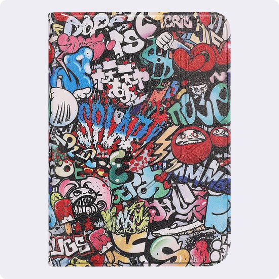 Hoes Geschikt voor Kobo Clara 2E - Luxe E-reader Trifold Case - Bescherm Hoesje Book Cover - Graffity — afbeelding 5