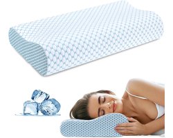 Kussens Van Traagschuim - Nekkussen - Hoofdkussen Om Te Slapen - Ergonomisch Nekkussen - Orthopedisch Contourkussen Voor Zij- Rug- En Buikslapers