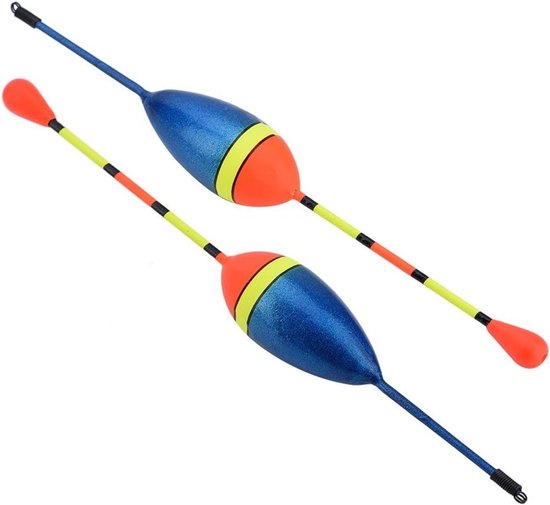 10 Stuks Luminous Vissersdobbers, Houten Slipdobbers voor Forel, Zander en Baars met Accessoires — afbeelding 5