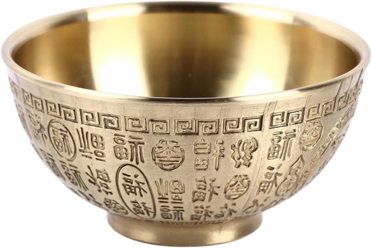 Buddhistische Offerkom voor Brandende Wierook, Pure Koper en Messing Rituele Kom, Geschikt voor Meditatie en Spirituele Praktijken