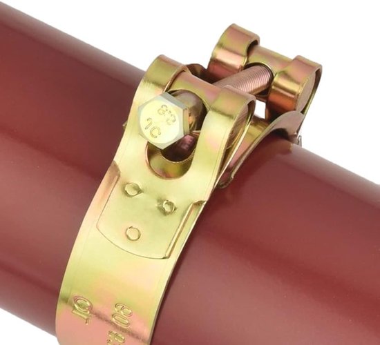 Robuuste T-Bolt Klem voor 29-31mm RVS Buizen - Zware Slangenklem voor Auto's, Industrie en Schepen - Set van 4 Stuks van Merkloos — afbeelding 4