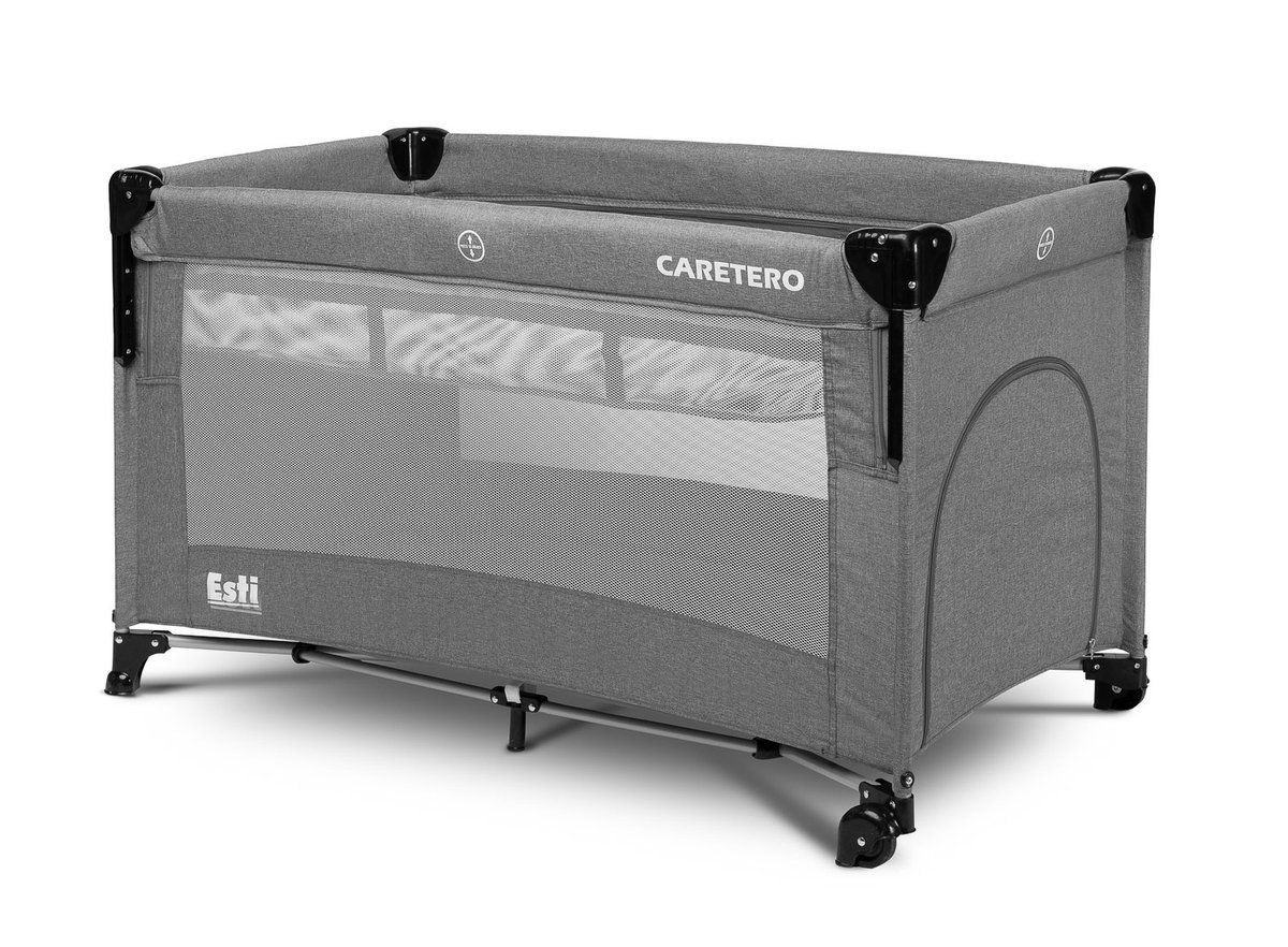 Bol.com Caretero - Reisbed Met Bedfunctie Esti Graphite aanbieding