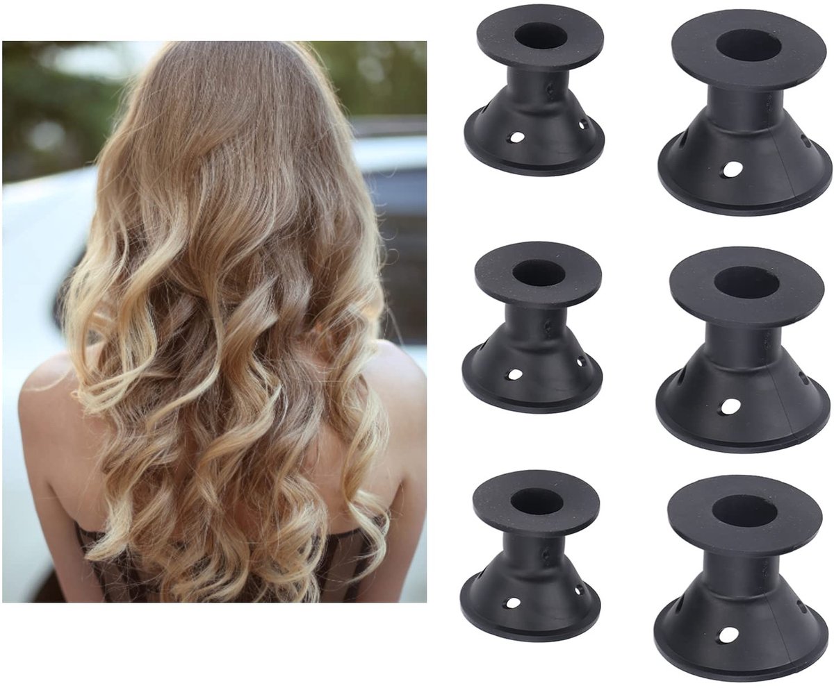 Dailygoods- Haarrollers 20st - Warmtevrije Flexibele Krulspelden - Paddestoelvorm - Geschikt voor Dames - Voor Golvende en Losse Krullen - Eenvoudig in Gebruik