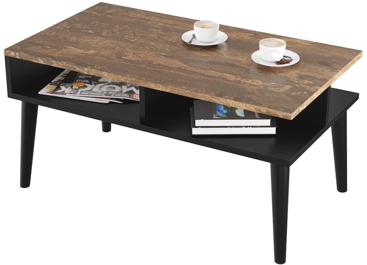 Salontafel met Legplank - 90 x 50 x 45 cm