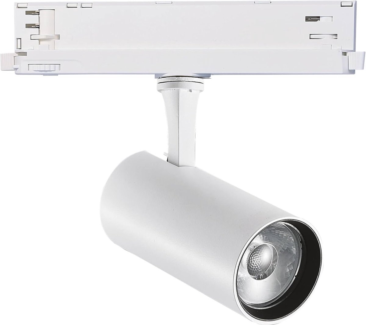 Cilindrische Koplamp - Railspot - Decoratieve Verlichting - Draaibare Kop - 20 cm Hoogte - Wit
