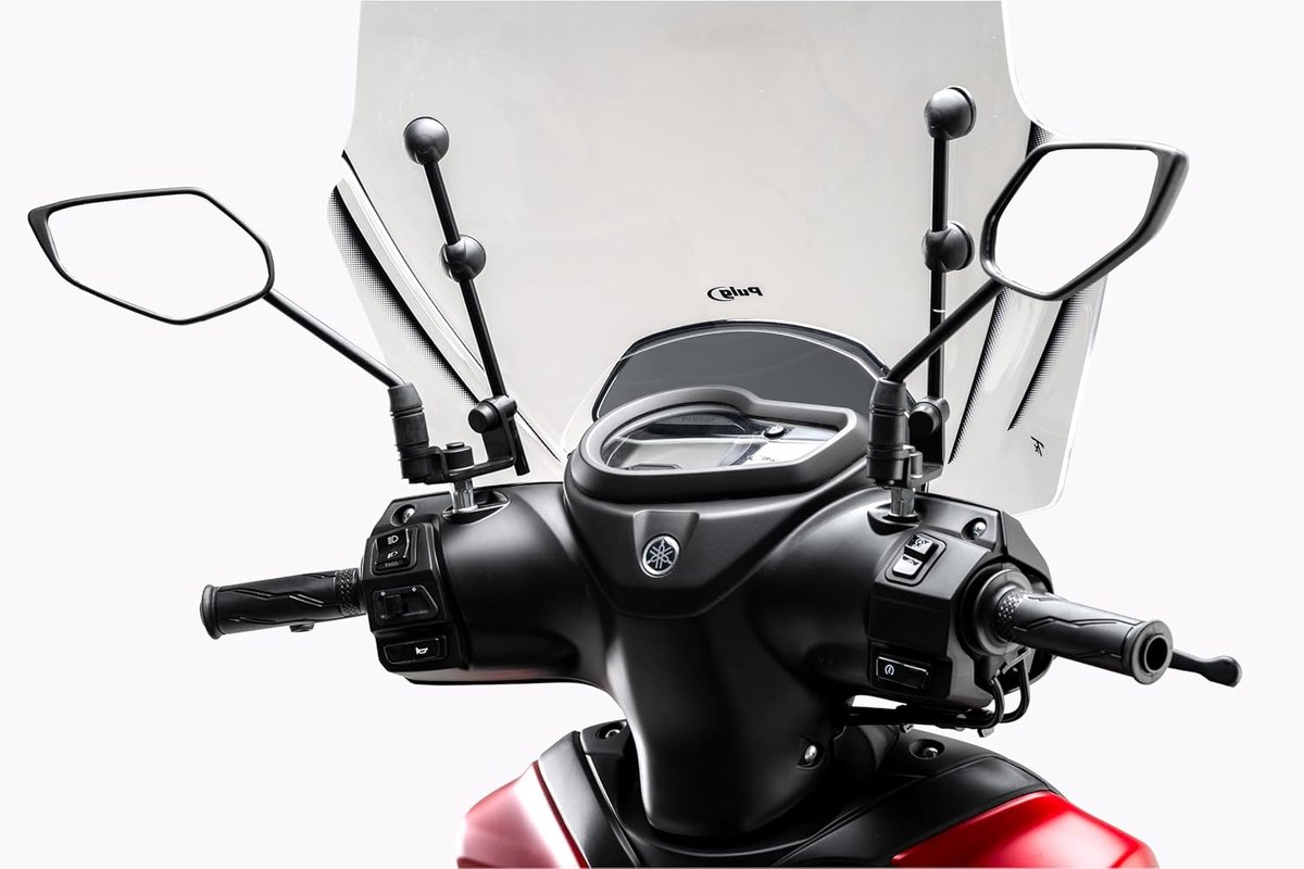 Scooter Windscherm - Aerodynamische Bescherming - Stedelijk Rijden - Hoge Weerstand PMMA - 4 mm dik - Transparant