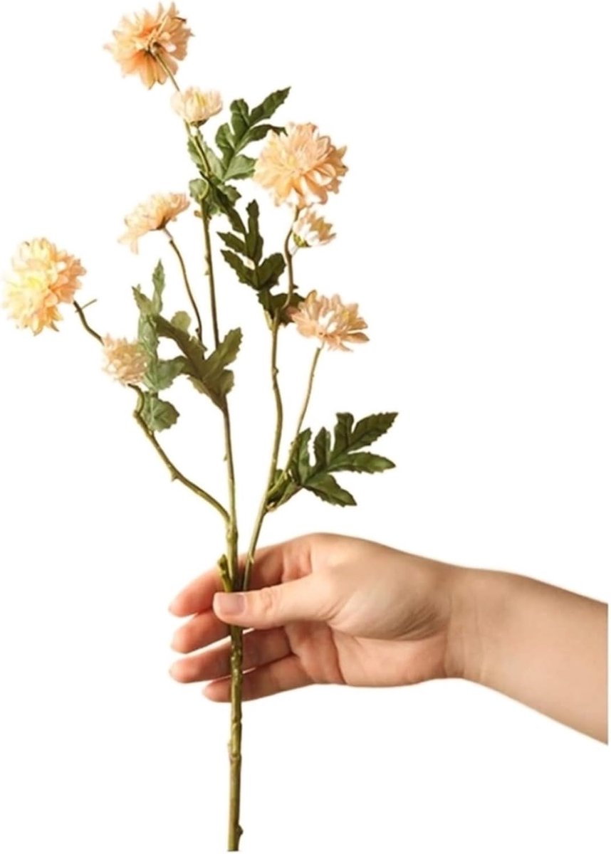 Kunstbloemen Boeket - Nepbloemen Decoratie - Woonkamer Aankleden - Flexibele Stelen - 300 