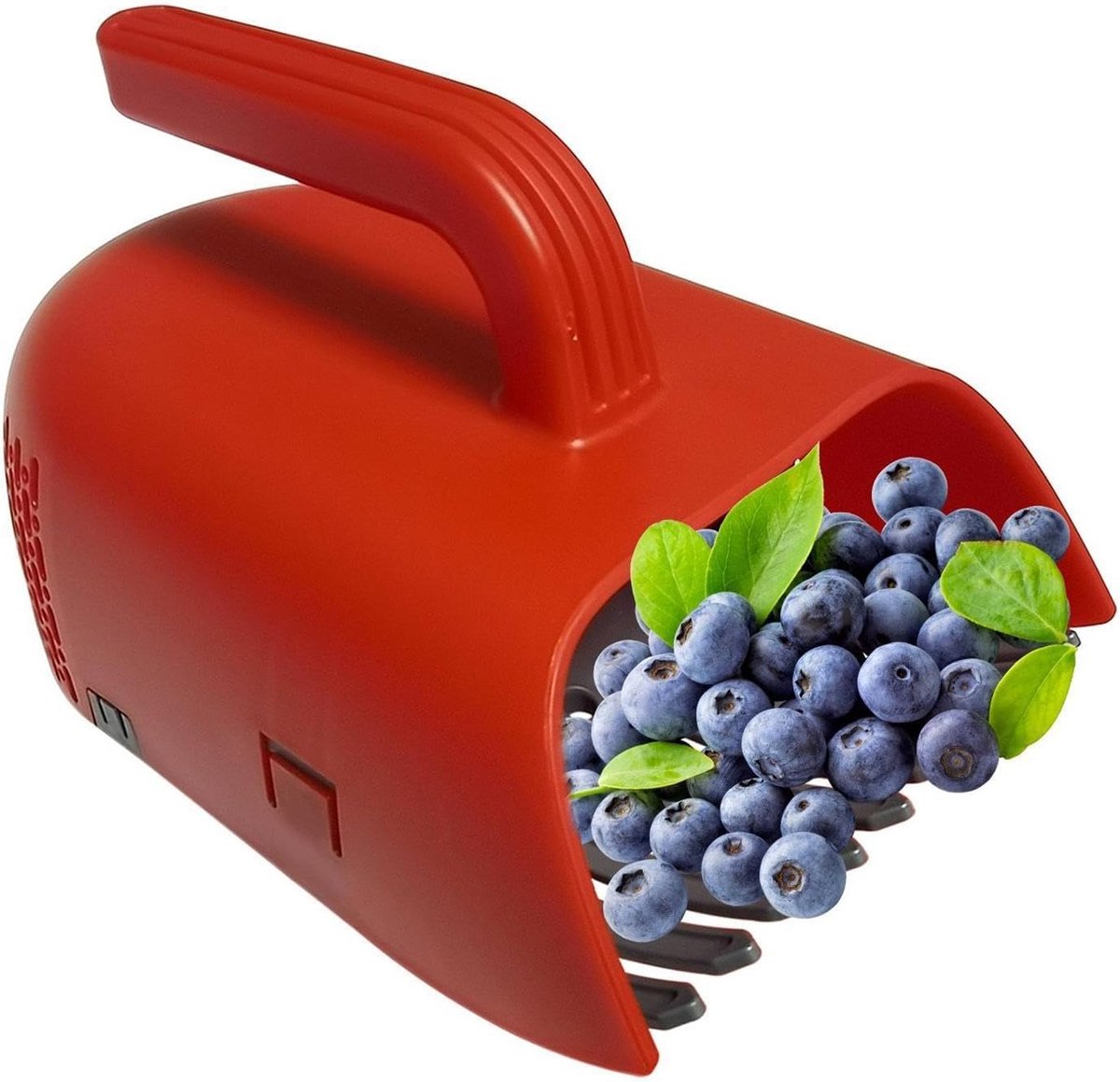 Bessenplukker - Oogstgereedschap Vruchtenhark - Fruit Oogsten - Plantvriendelijk Ontwerp - 24.5 x 21.3 x 15.7 cm - Rood