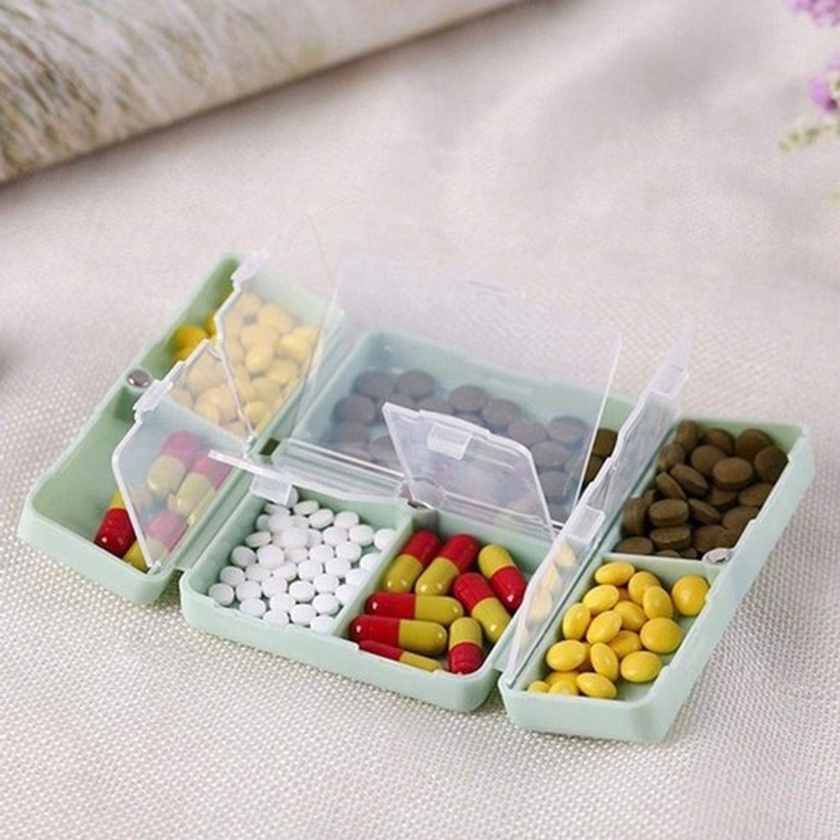 Dailygoods- Pillendoos 7 Dagen - Wekelijkse Pilorganisator - 7 Vakken - Duurzaam