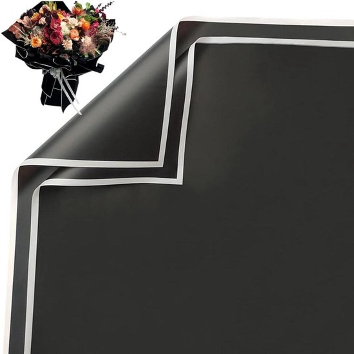 Allecto Plus - Inpakpapier bloemist 20 vellen waterdicht dik bloemen inpakpapier