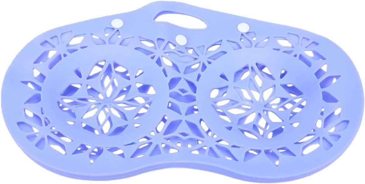 Beha Waszak - Lingerie Beschermer - Machinewas Ondersteuning - Siliconen Vorm Frame - 17 x 17 x 7 cm - Paars