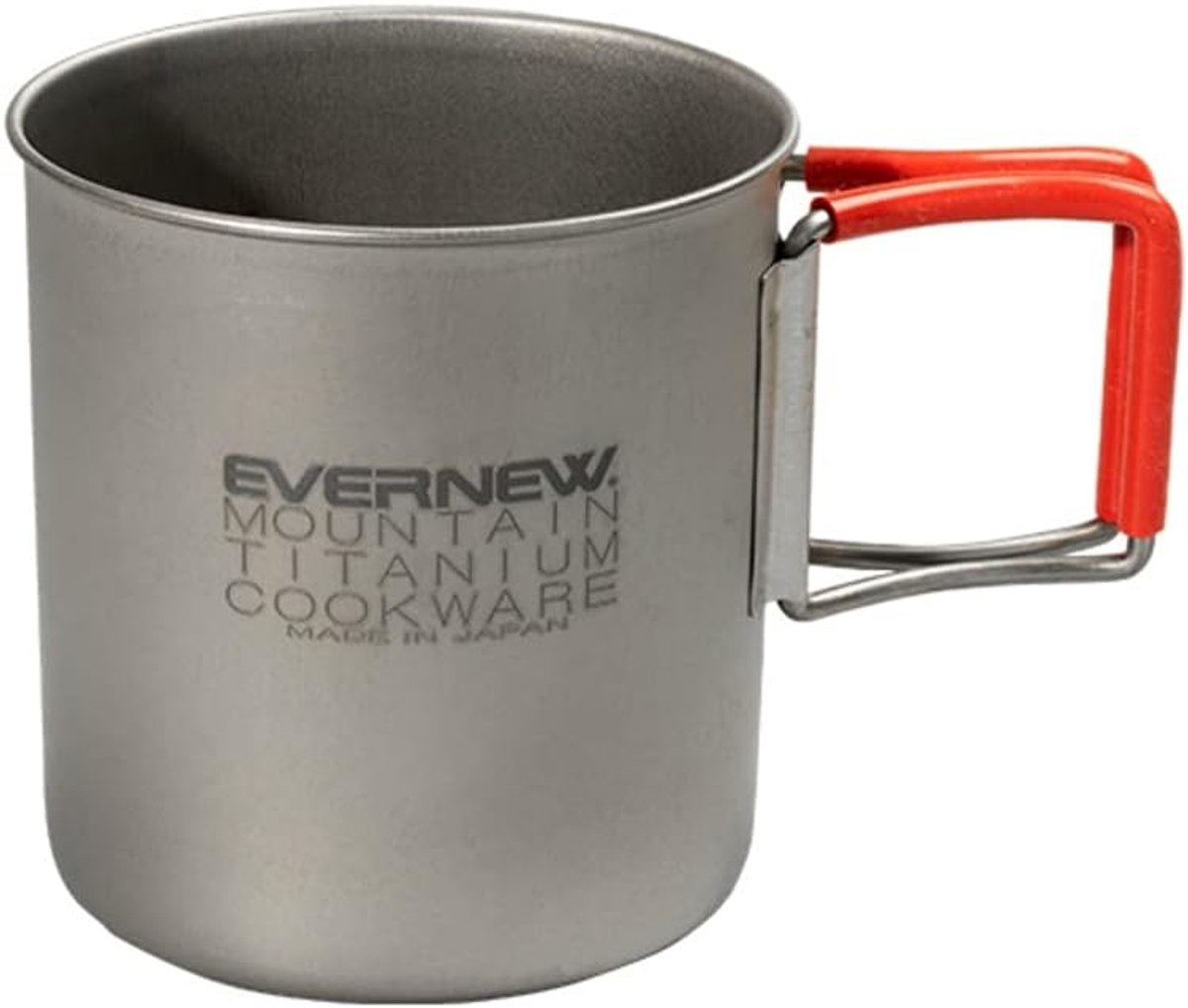 Titanium Mok - Kampeerbeker Buiten - Outdoor Gebruik - Inklapbare Handgrepen - 400 Milliliter - Zilver