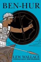 Boekomslag 'Ben Hur' met een tekening van een man in harnas die een boog vasthoudt, met de titel en auteur.
