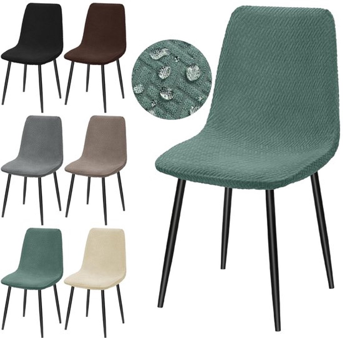 Waterdichte stretch stoelhoezen voor Eames-stoelen